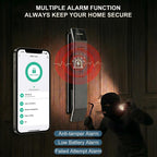 Smart Door Lock with Facial Recognition, WiFi Camera and Tuya App, Keyless Entry Electronic Door Lock for Smart Home Security