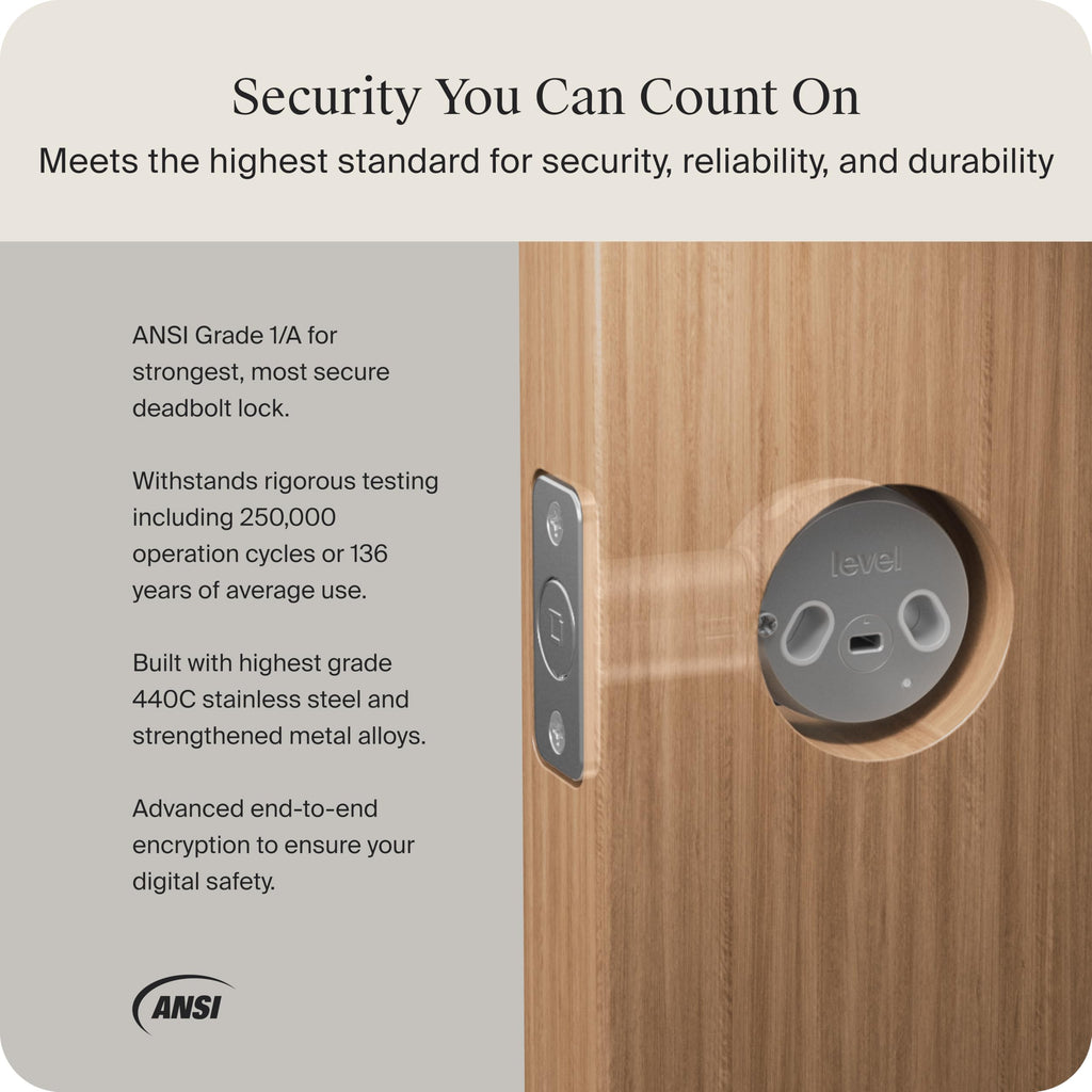 Level Bolt Smart Deadbolt - Make Your Lock Smart, Keep Your Keys & Hardware