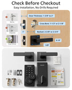 Philips WiFi Keypad Deadbolt with Handle, Built-in WiFi, APP Remote Control