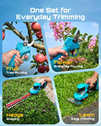 SEESII 3-in-1 Cordless Hedge Trimmer, Grass Shear & Electric Pruning Shears