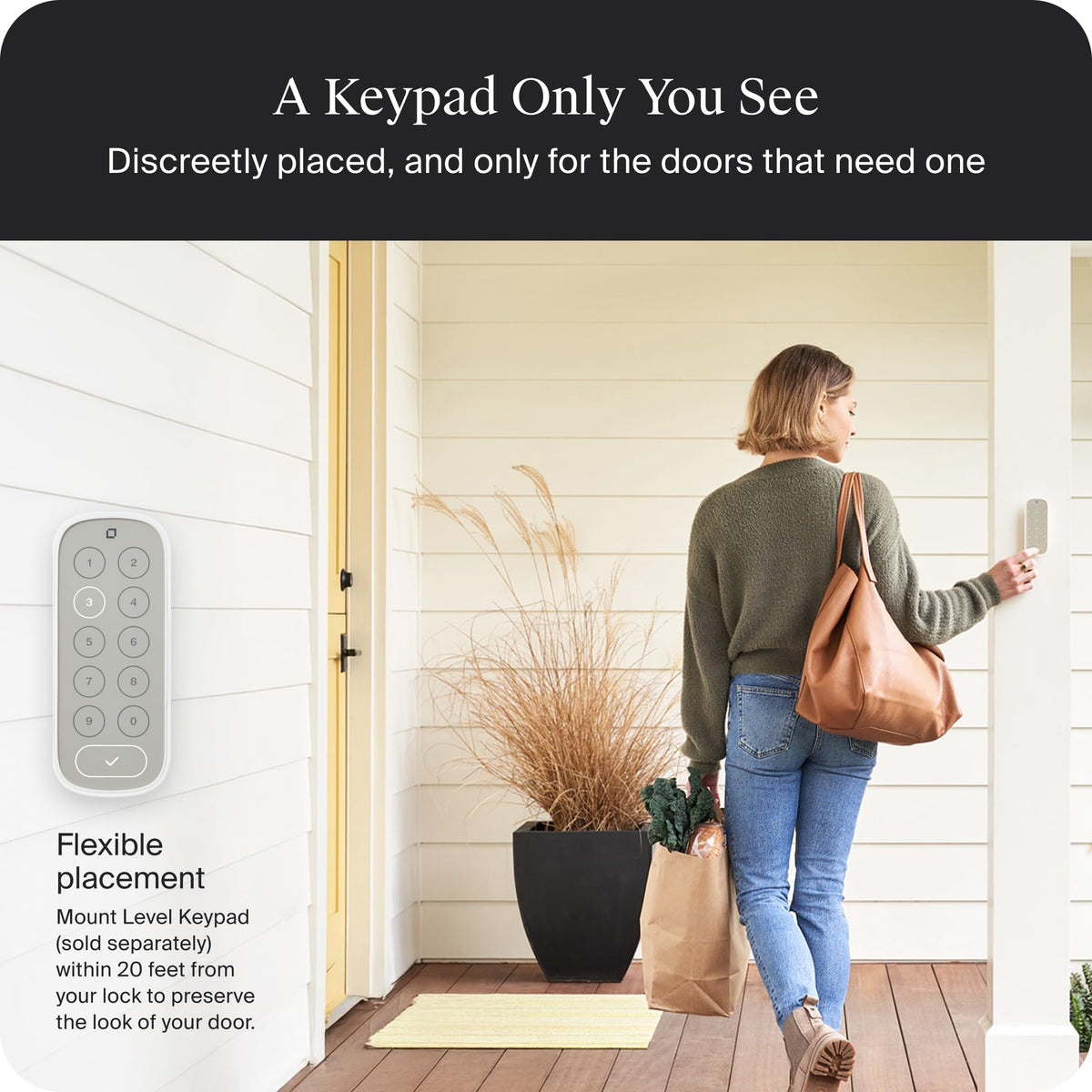 Level Lock Pro - World’s Smallest, Most Innovative Smart Lock (Matte Black)