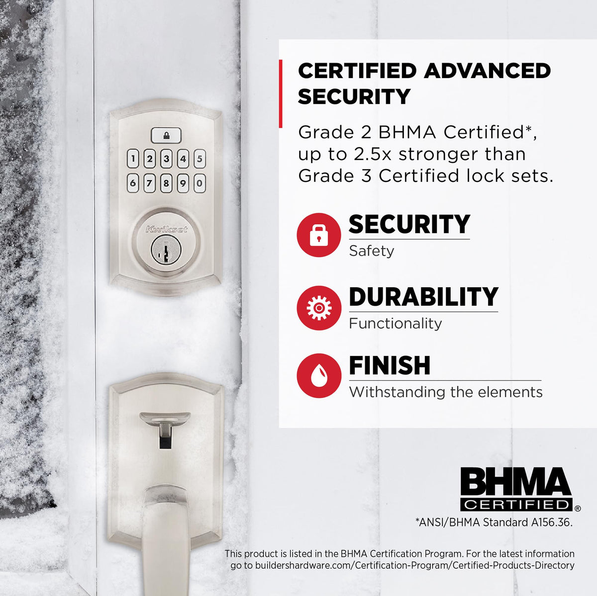 Kwikset SmartCode 260 Keyless Entry Electronic Keypad Deadbolt Door Lock