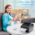 Bluetooth Shipping Label Printer with 750 Pcs Labels