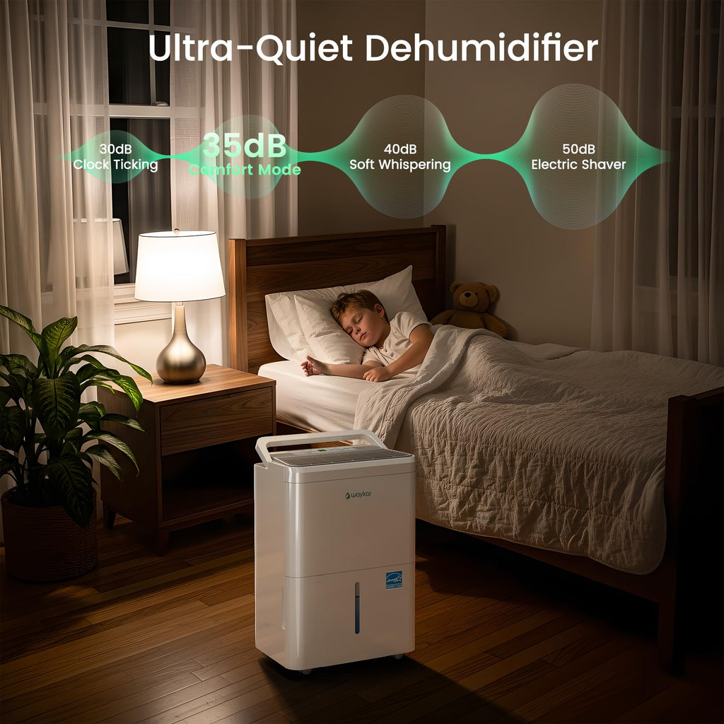 Waykar 30 Pint 2000 Sq. Ft. 2025 Energy Star Dehumidifier for Basement