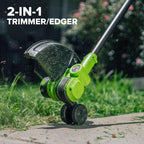 Greenworks 24V 12 in String Trimmer & 515 CFM Blower Combo, 3.0 Ah Battery