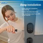Schlage Arrive Smart WiFi Deadbolt Lock with Camelot Trim, Matte Black