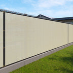 Windscreen4less Fence Privacy Screen 9' x 17' Heavy Duty Windscreen Fencing Mesh Fabric Cover for Patio Garden Backyard Lawn Carport Pool Fence, Light Gray