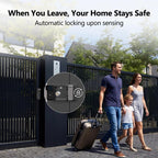Double Sided Fingerprint Gate Lock, IC Card NFC Remote Control