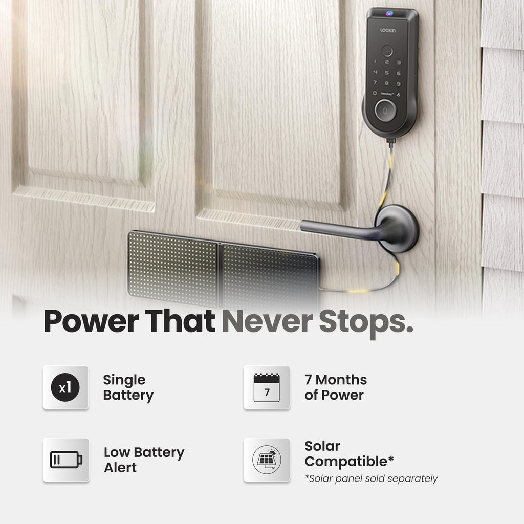 Veno Smart Lock, Palm Vein Keyless Entry, Single Battery