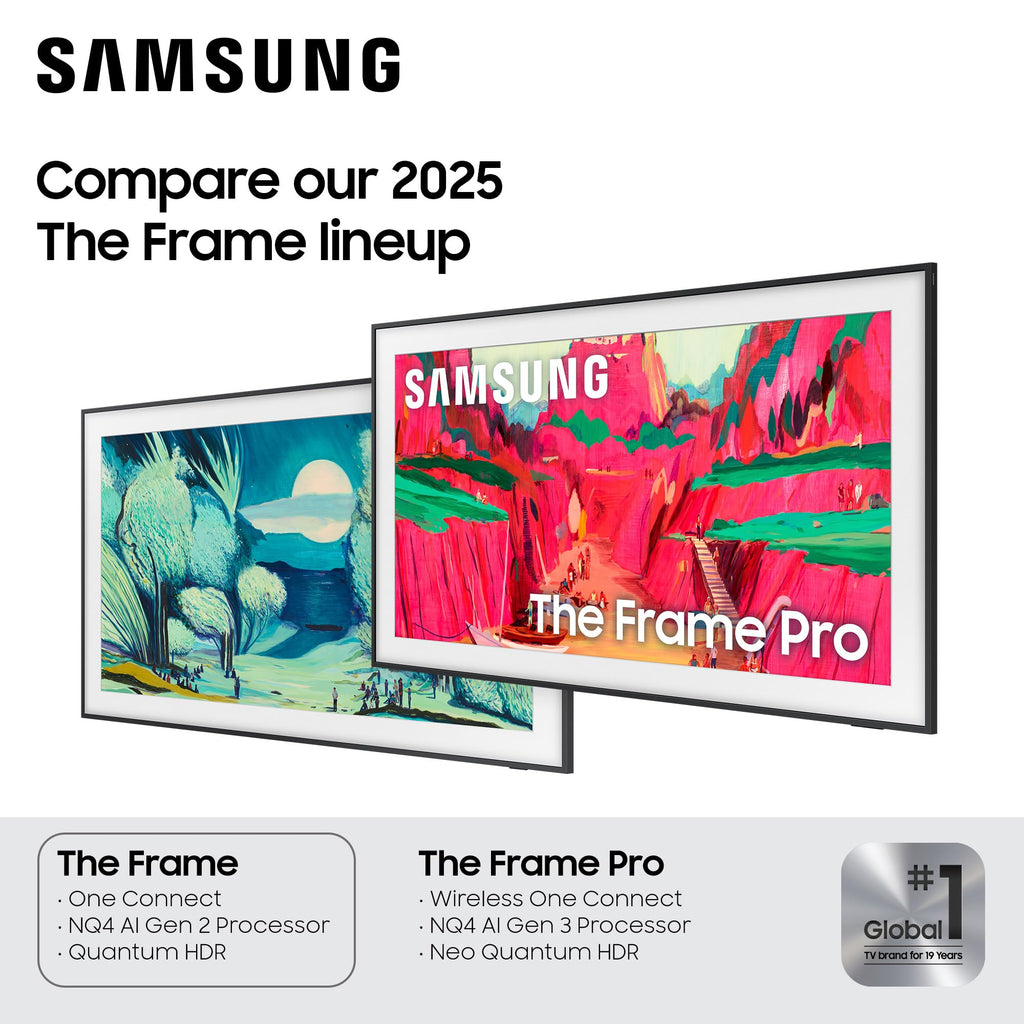 Samsung 55-Inch Class The Frame LS03F 4K QLED Smart TV (2025 Model) Slim Fit Wall Mount, Modern Frame Design, NQ4 AI Gen2 Processor, Art Mode, Artful Picture Quality, Samsung Vision AI, Alexa Built-in