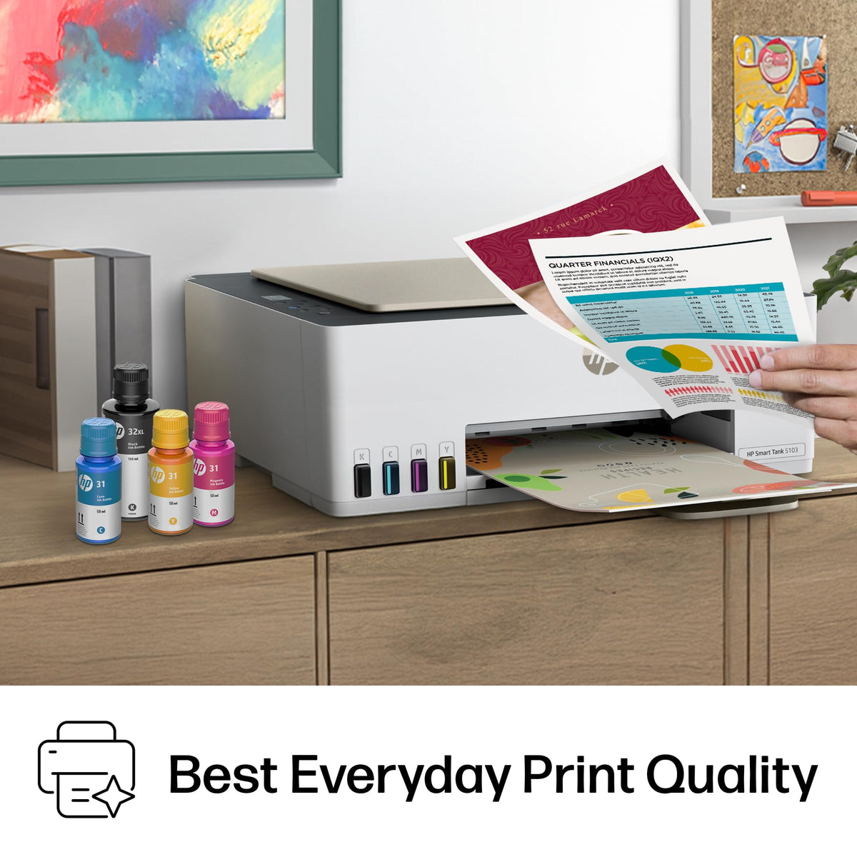 HP Smart Tank 5103 Ink Tank Printer | 2 Years of Ink Included | All-in-One