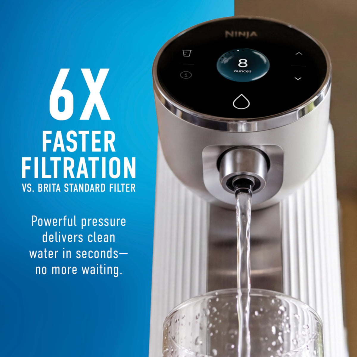Ninja HydraSense™ Intelligent Water Filtration System, WF1001WH1
