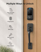 Wi-Fi Smart Front Door Lock Set, Keyless Entry Deadbolt Handle