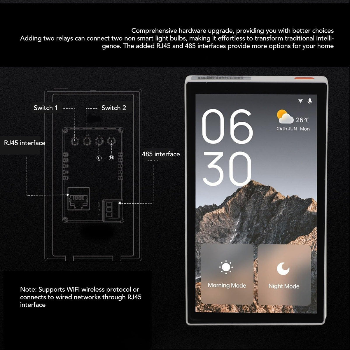 Smart Home Control Panel, 5 Inch Touch Screen Zigbee
