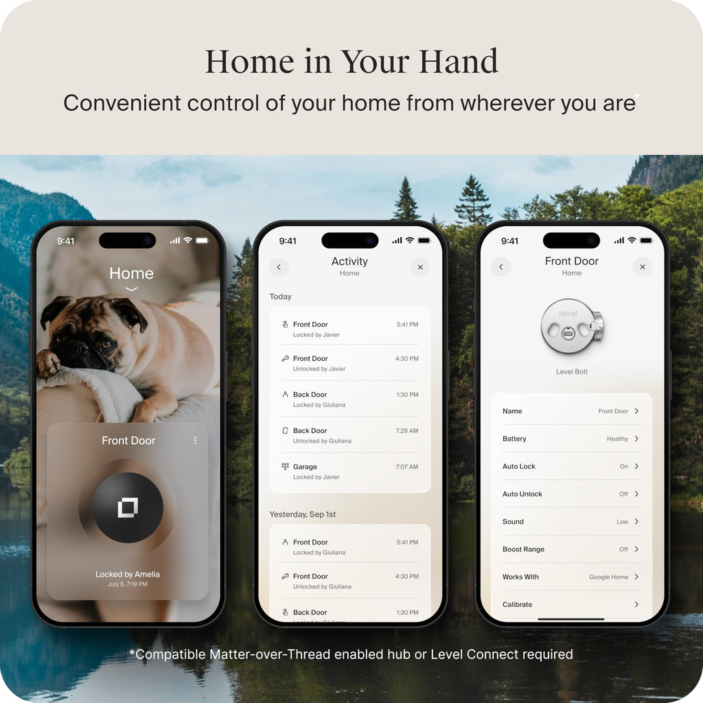 Level Bolt Smart Deadbolt - Make Your Lock Smart, Keep Your Keys & Hardware