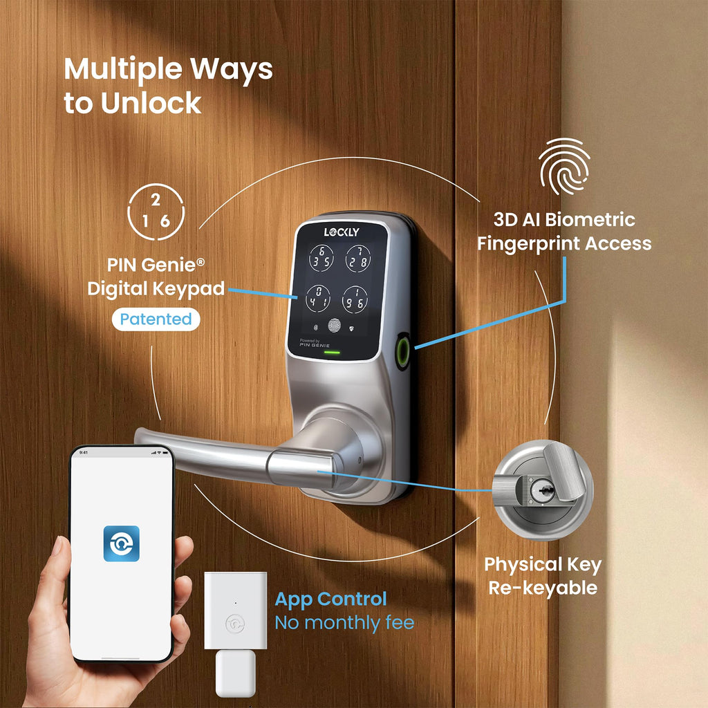 Lockly Secure Pro Wi-Fi Smart Lock with Handle