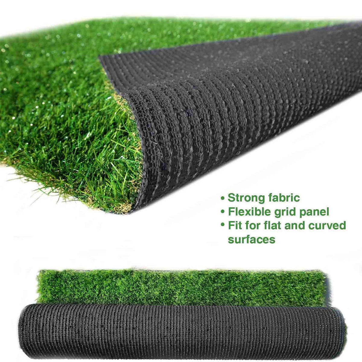 Thick Artificial Grass Turf Lawn Customized Size 6.5 x 10 Feet, 1.38" Indoor Outdoor Garden Lawn Landscape Synthetic Grass Mat Fake Grass Rug