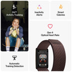 Polar Loop – Smart Screen-Free Wearable Health Band with 24/7 Heart Rate, Sleep Tracking, Automatic Detection, No Subscription, 8-Day Battery.