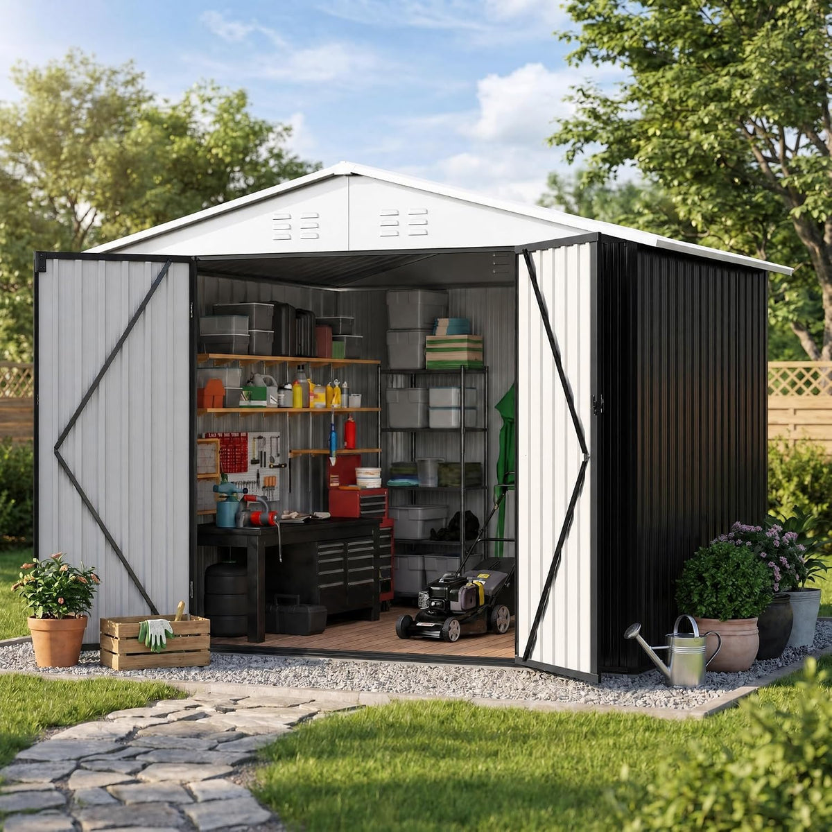 Polar Aurora 8 x 12 FT Outdoor Storage Shed