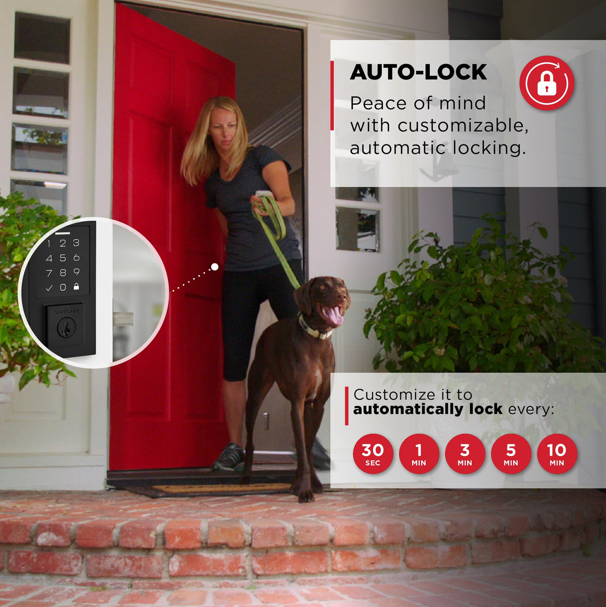 Kwikset SmartCode 270 Keyless Entry Electronic Touchpad Deadbolt Door Lock
