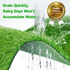 Artificial Turf Grass Outdoor 7x15FT, Fake Grass with Drainage Holes
