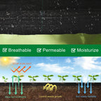 5.8oz 5FT x 250FT Heavy Duty Landscape Fabric Weed Barrier Premium Woven Ground Cover Roll, UV Resistant&Tear-Proof, Ideal for Garden Beds, Walkways, Patios, Greenhouses, Outdoor Landscaping