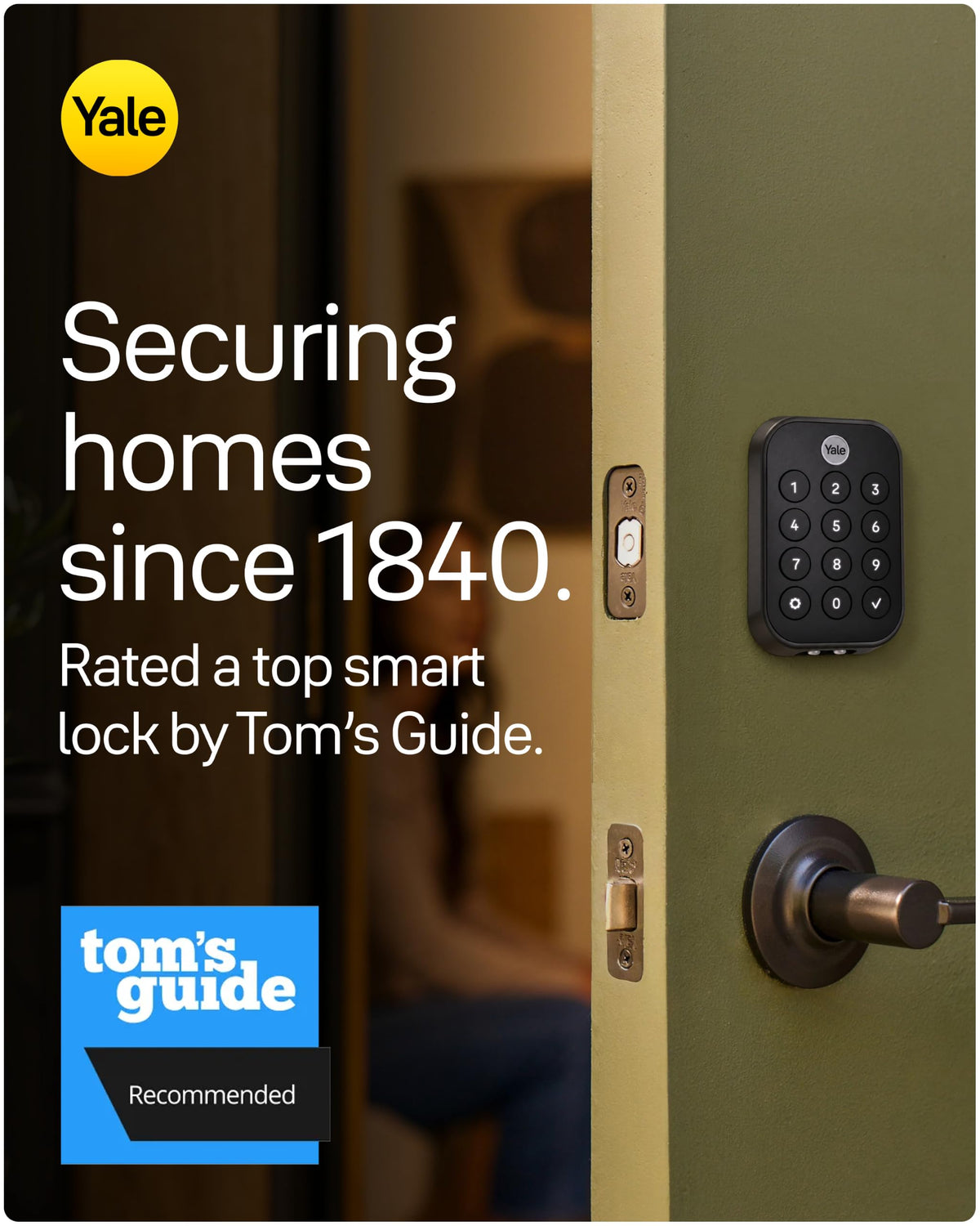 Yale Bluetooth Smart Lock Deadbolt with Keypad, Keyless Entry