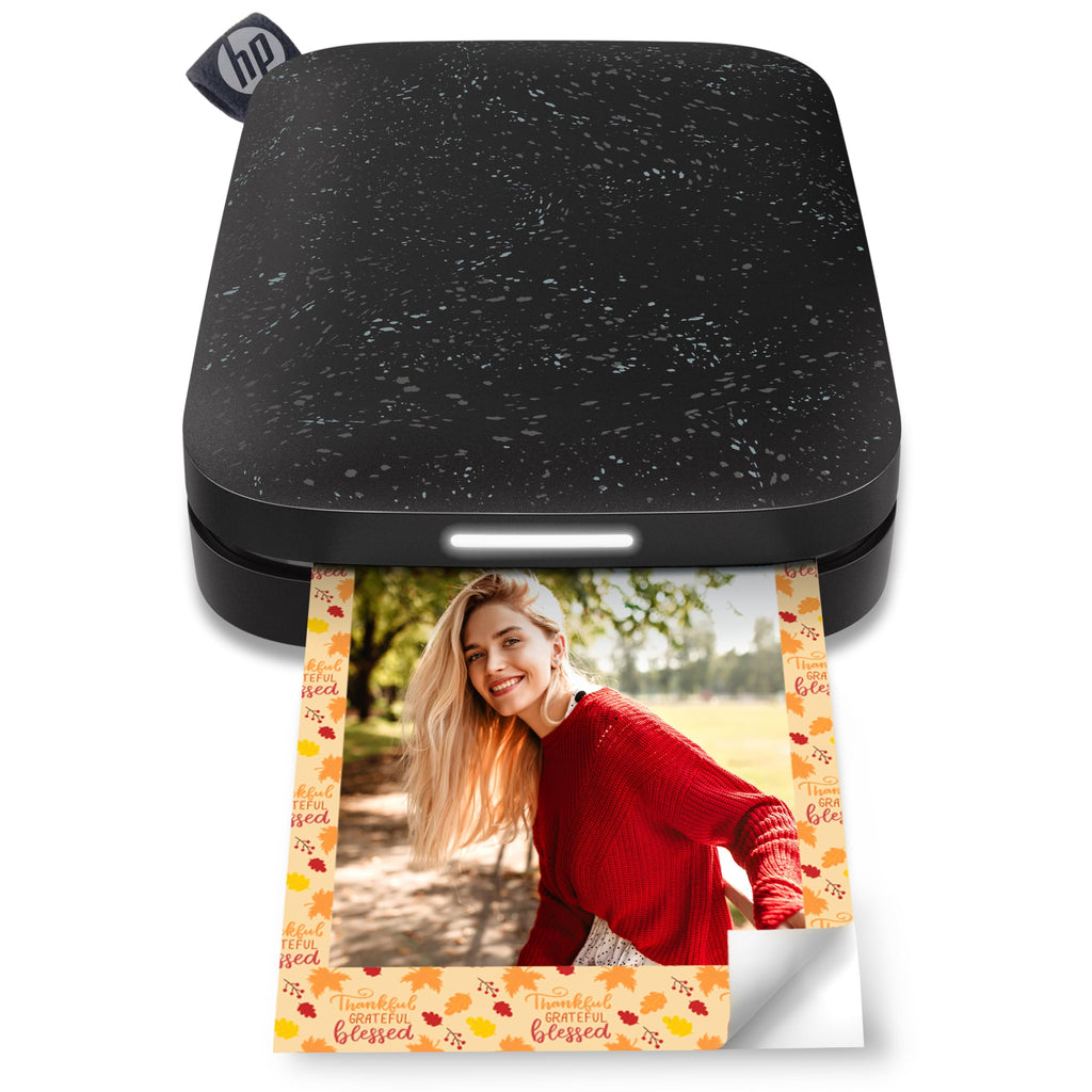 HP Sprocket 2x3 Instant Smartphone Photo Printer 75 Sheets Bundle - Bluetooth Portable Color Wireless Mobile Printer (Luna Pearl) Zink Sticky-Back Photos