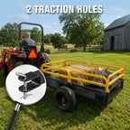 YELLOW JACKET ATV UTV Trailer 1500lbs Tow Behind Dump Cart