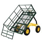 Garvee 1500 LB Heavy Duty Garden Wagon Cart, Outdoor Metal Utility Trailer