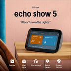 Amazon Echo Show 5 with Blink Video Doorbell (newest model), Designed for Alexa+