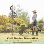 Wind Spinners Outdoor Metal - Large Kinetic Wind Spinner for Yard Garden, Windmills Lawn Ornament Décor for Lawn Patio (Height 84")