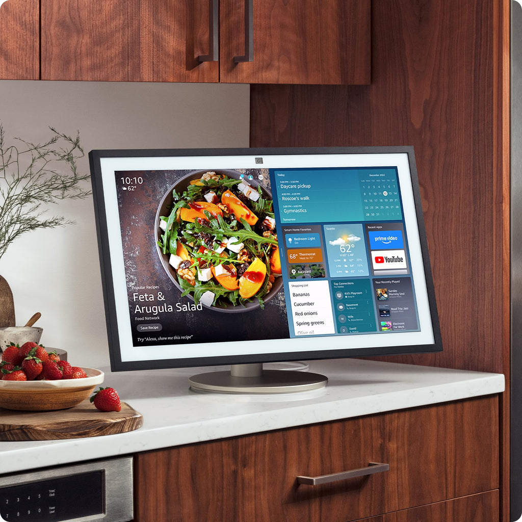 Echo Show 21 (2024 release) with Amazon Premium Adjustable Stand