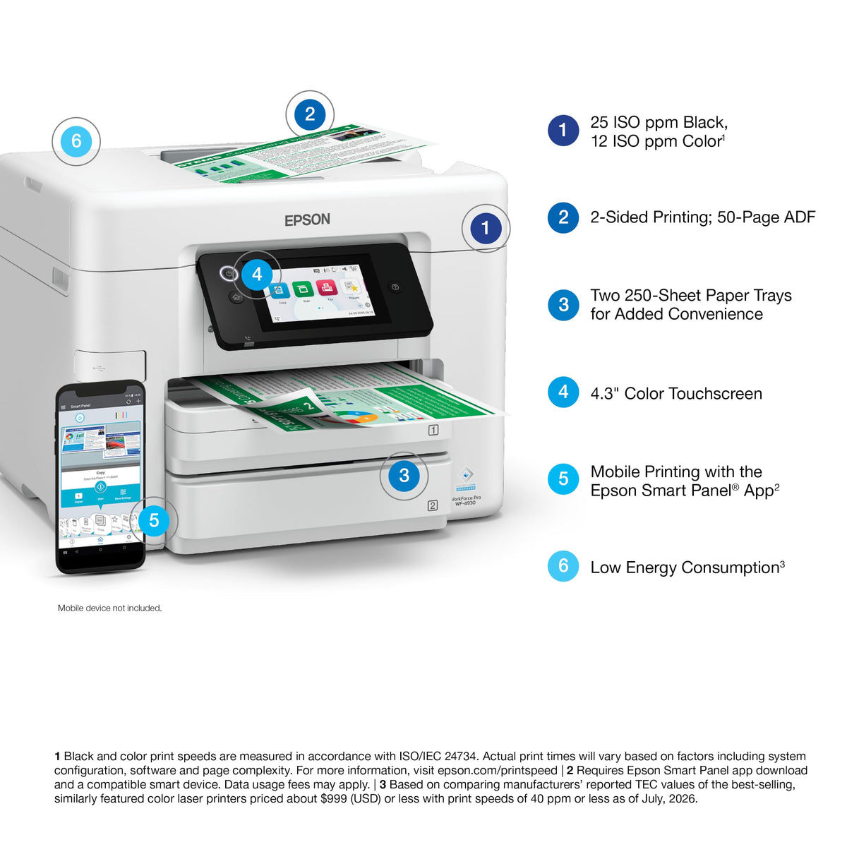 Epson Workforce Pro WF-4930 Wireless All-in-One Printer