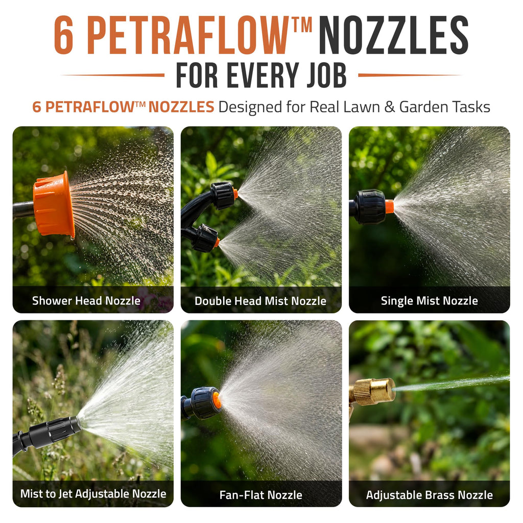 PetraTools 3 Gallon Battery Powered Backpack Sprayer - 2.5 Hour Runtime