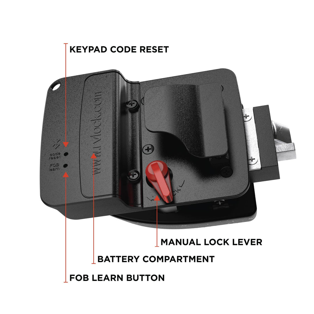 RVLock V4 Keyless RV Door Lock, Full Metal, for Campers/5th Wheels/Trailers