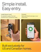 Yale WiFi Smart Lock with Handle & Keypad, Keyless Entry, Satin Nickel