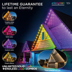 Enbrighten Eternity Permanent Outdoor Lights, 100ft, 72 Lights