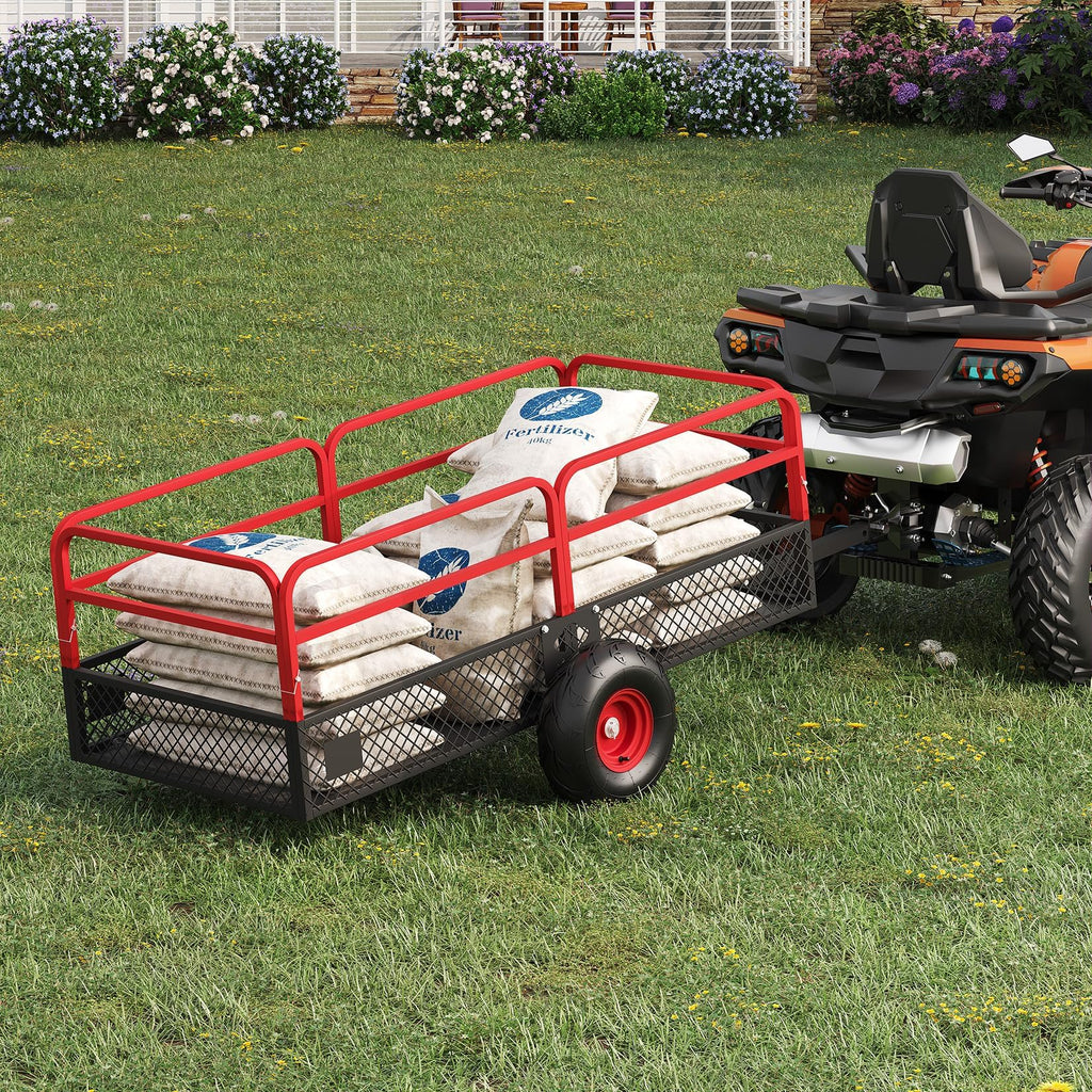 Garvee Tow Behind Dump Trailer for ATV UTV 1500 lbs 20 Cubic Feet