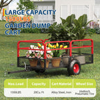 Garvee Tow Behind Dump Trailer for ATV UTV 1500 lbs 20 Cubic Feet