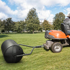 YITAMOTOR 18" x 24" Poly Lawn Roller with Threaded Plug, 270 lb Capacity
