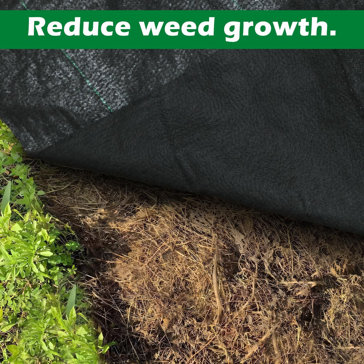 5.8oz 5FT x 250FT Heavy Duty Landscape Fabric Weed Barrier Premium Woven Ground Cover Roll, UV Resistant&Tear-Proof, Ideal for Garden Beds, Walkways, Patios, Greenhouses, Outdoor Landscaping