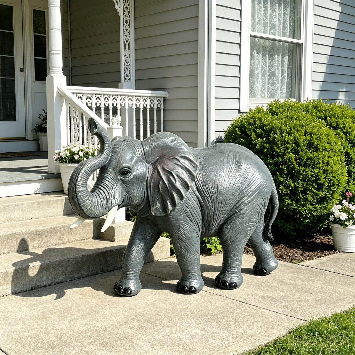 21"Large Outdoor Turtle Statue Stool for Garden,Porch,Yard & Patio
