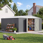 Patiowell 3x3 FT Outdoor Storage Shed, Metal Sheds, Black