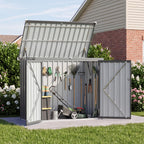 Patiowell 3x3 FT Outdoor Storage Shed, Metal Sheds, Black