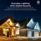 Enbrighten Eternity Permanent Outdoor Lights, 100ft, 72 Lights
