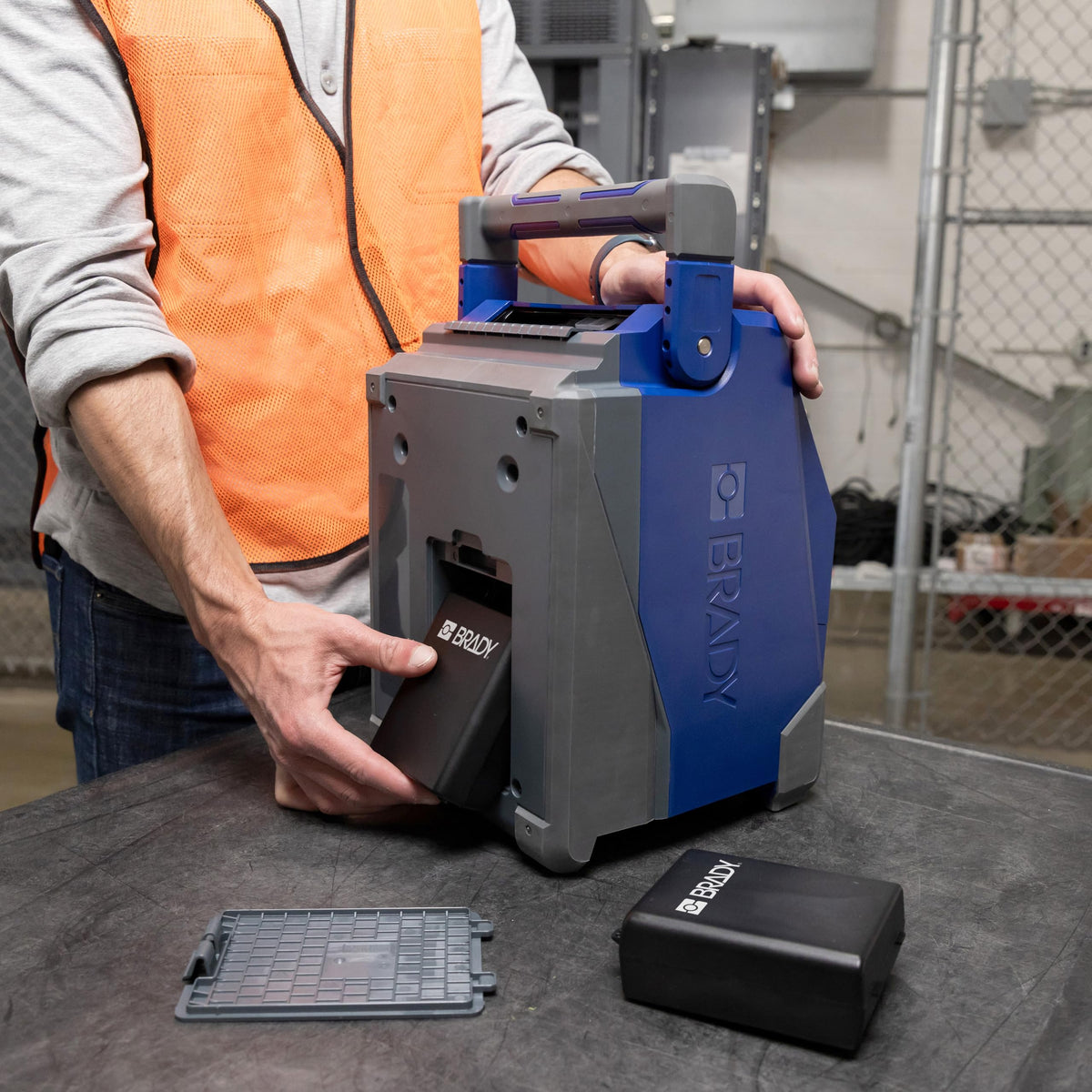Brady i4311 Transportable Industrial Desktop Label Printer – 4 in max Width, Thermal Transfer, 300 DPI, Battery Powered – Wi-Fi, Bluetooth & Ethernet – Includes Software, Labels, and Ribbons
