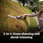 WORX Cordless Grass Shear & Shrub Trimmer, 20V with Extension Pole, WG801.4