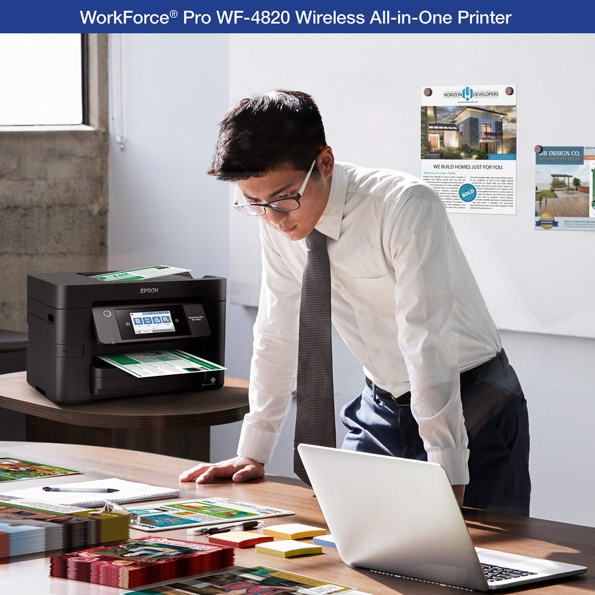Epson Workforce Pro WF-4820 Wireless Color All-in-One Inkjet Printer