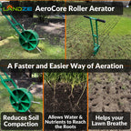 Rolling Lawn Aerator, Manual Core Plug Aerator